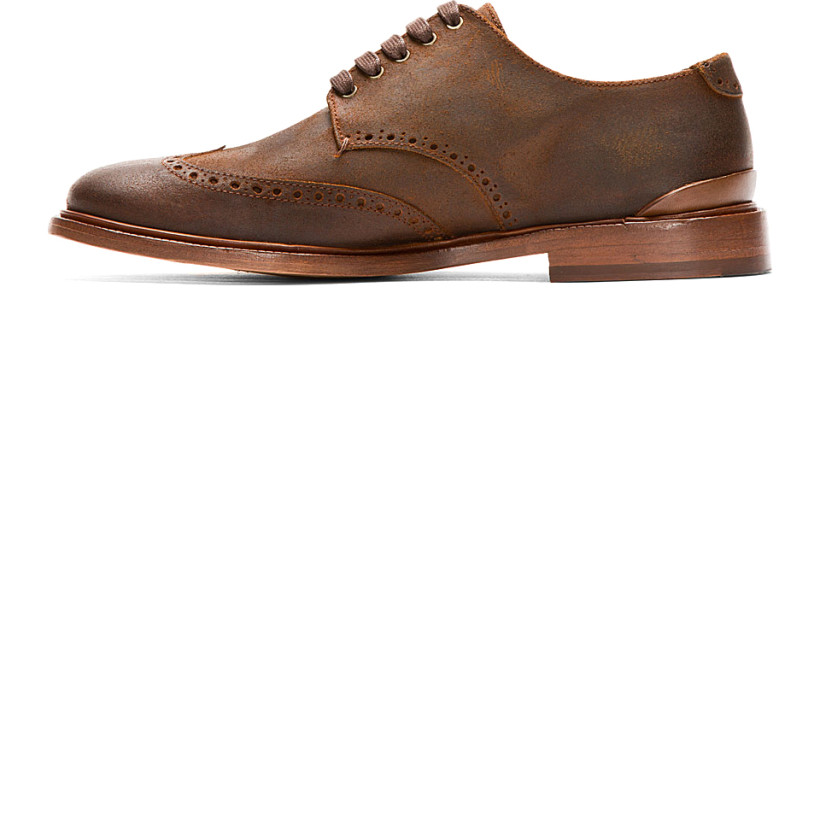 Rag & Bone Brown Distressed Leather Archer Blind Brogues