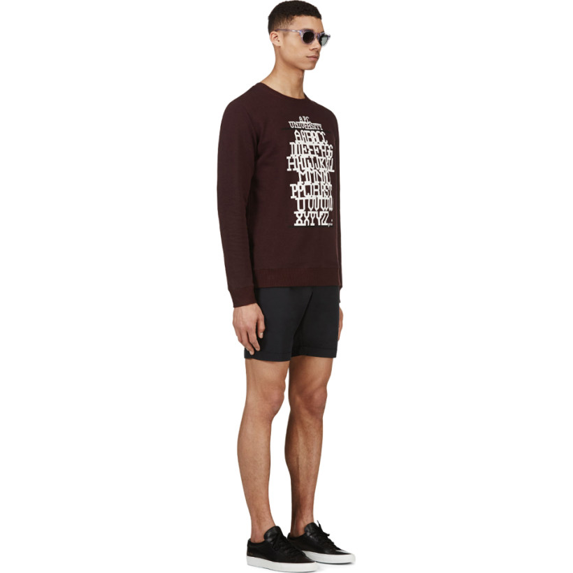 Burgundy University Crewneck Sweater