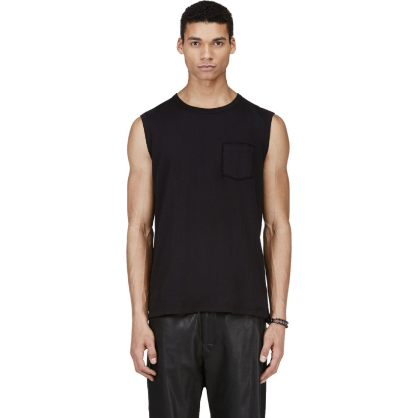 Acne Studios Black Layered Pocket Kansas Tank Top