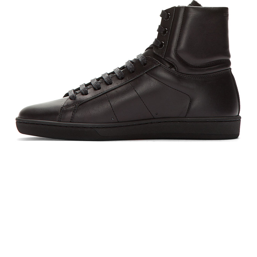 Saint Laurent Black Classic Leather high-Top sneakers