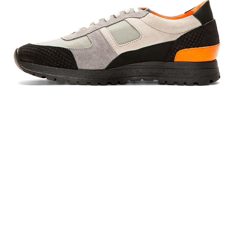 Robert Geller Grey Panelled Robert Geller Edition Sneakers