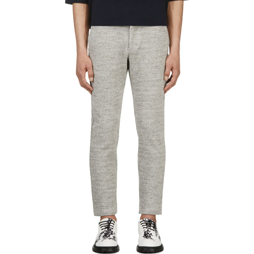 Nanamica Grey Melange Cropped Lounge Pants