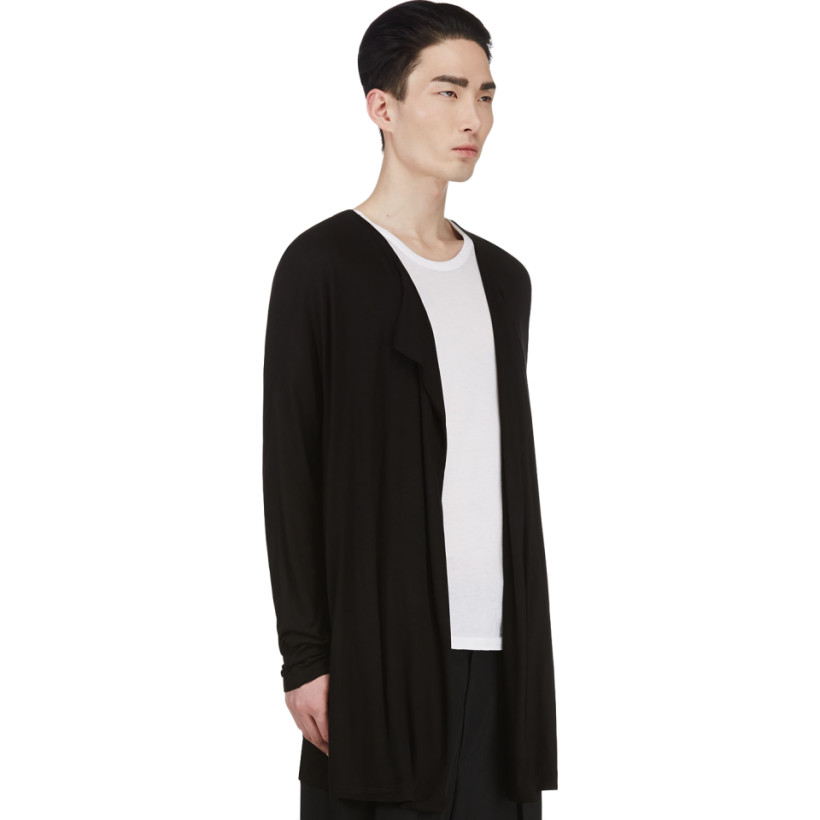 Rad by Rad Hourani Black Unisex Structured Cardigan