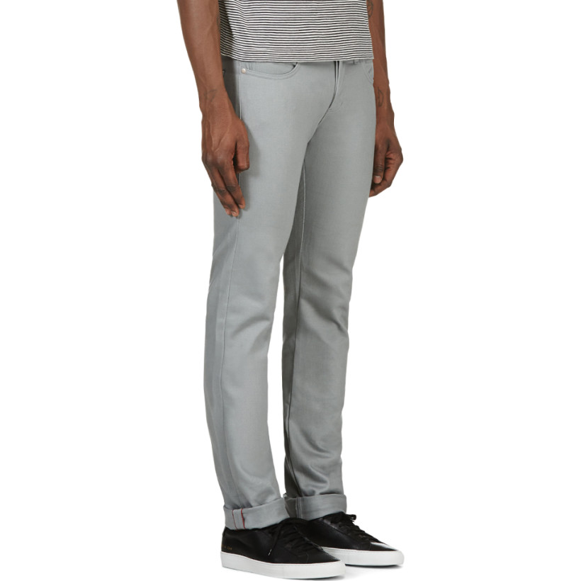 Naked & Famous Denim Grey Skinny Guy Jeans