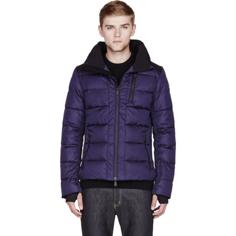 Moncler Royal Purple Quilted Down Soulare Jacket