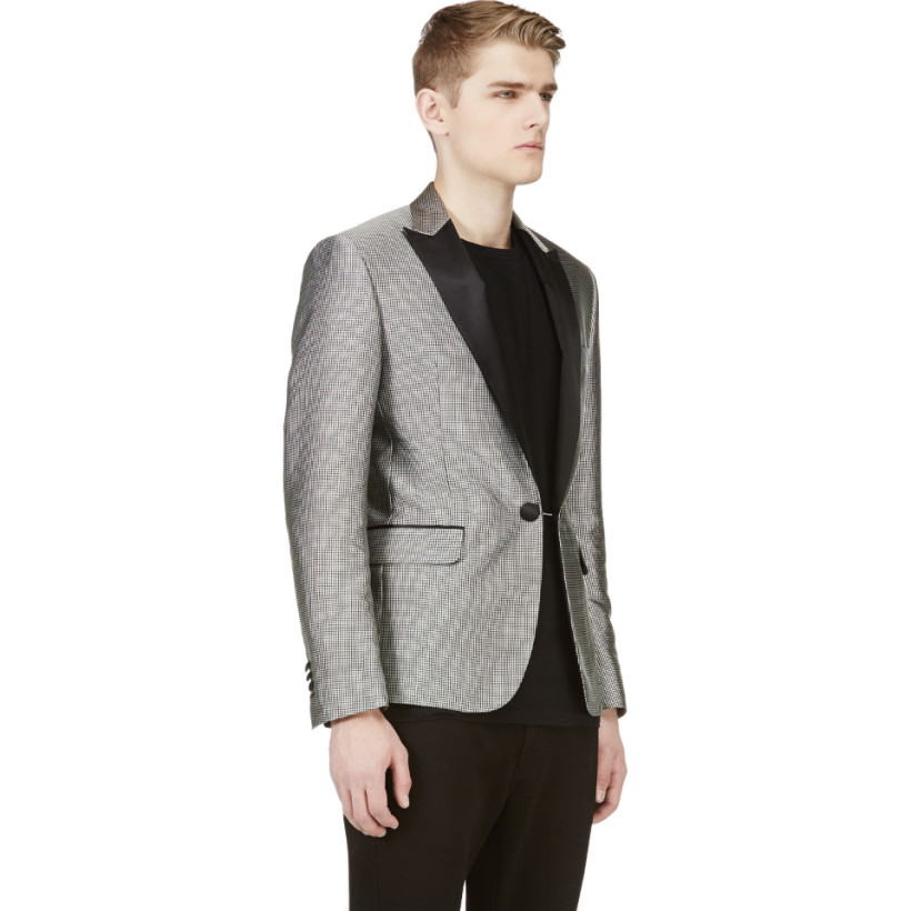 Dsquared2 Silver Disc Embroidered Blazer