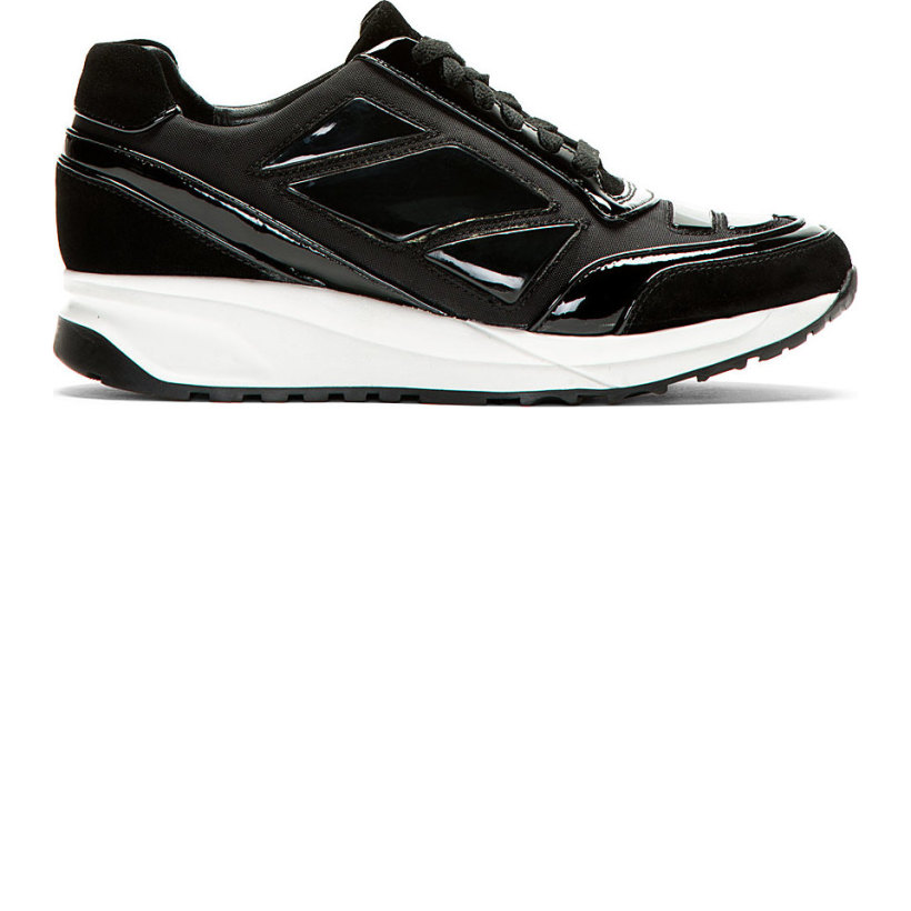 Alejandro Ingelmo Black Panelled Running Shoes