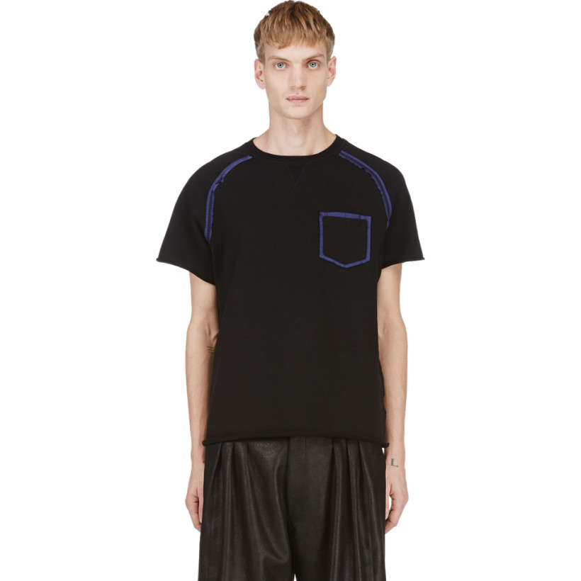 Acne Studios Black Contrast Trim T Shirt