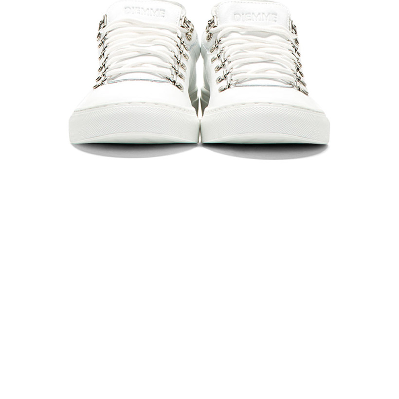 Diemme White Leather Marostica Low Top Sneakers