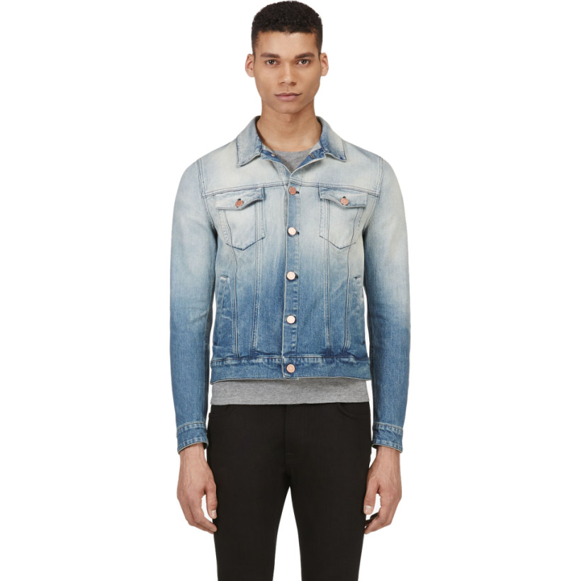 Band of Outsiders Blue Degrade Denim Jacket