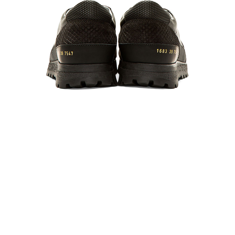 Robert Geller Black Panelled Robert Geller Edition Sneakers