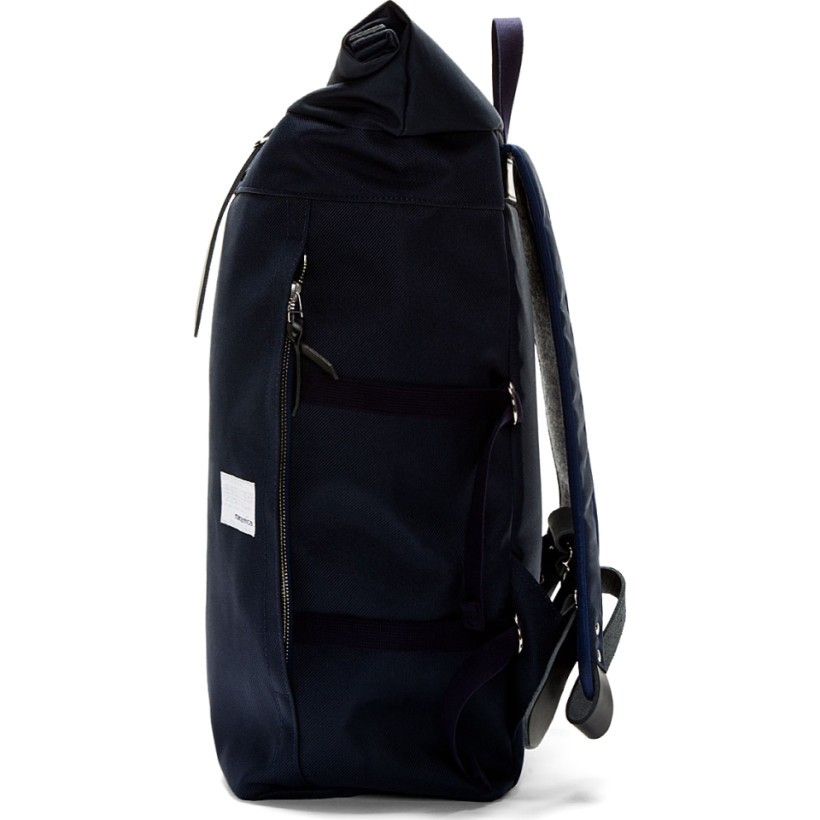 Nanamica Navy Roll Top Cycling Backpack