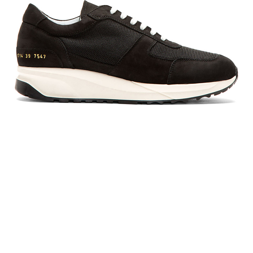 Common Projects Black Track Running Shoes