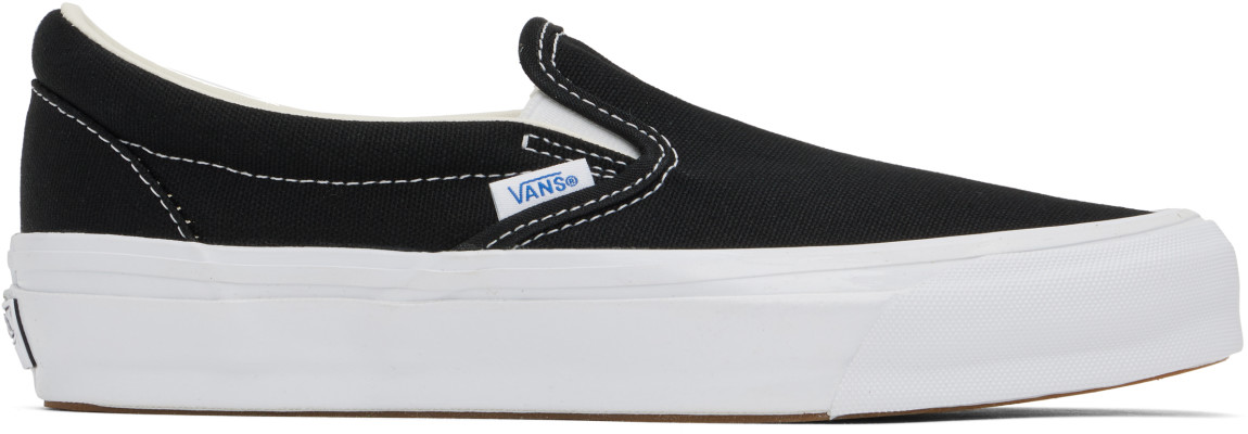 Vans, Vans Black LX Slip-On Reissue 98 Sneakers