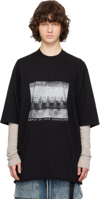 Rick Owens, Rick Owens DRKSHDW Black Temple Jumbo S/S T-shirt