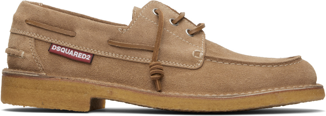 Dsquared2, Dsquared2 Tan Neoclassic Boat Shoes