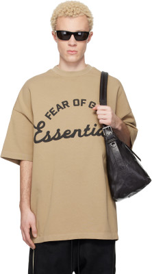 Fear of God, Fear of God ESSENTIALS Beige Training 90s Short Sleeve T-shirt