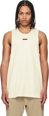 Fear of God, Fear of God ESSENTIALS Off-White Rib Tank Top