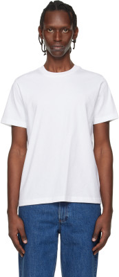 A.P.C., A.P.C. White Standard 'A.P.C.' Brodé T-shirt
