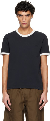 A.P.C., A.P.C. Black Contrast Trim T-shirt