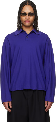Our Legacy, OUR LEGACY Blue Rugby Longsleeve Polo