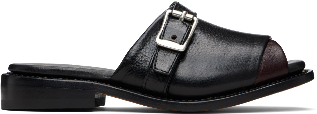Our Legacy, OUR LEGACY Black & Burgundy Ginza Sandals