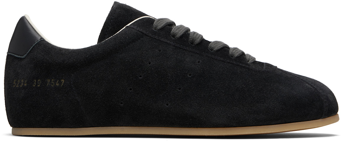 Мужские кроссовки Common Projects Driving замшевые, черные