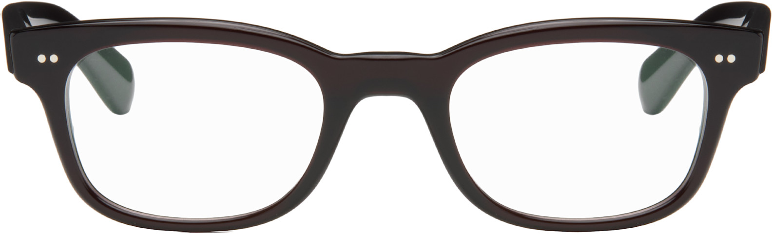 Очки Oliver Peoples Brown Tiello из ацетата темной сиены/демонстрационные линзы