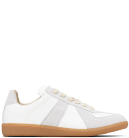 Gray & White Replica Sneakers - Maison Margiela