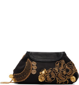Black Small Embroidered Clutch - Dries Van Noten