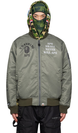 Mr. Saturday SSENSE Exclusive Multicolor Patchwork Robe Coat Mr. Bathing Ape