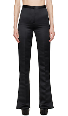 Black Vented Cuff Trousers - Feben
