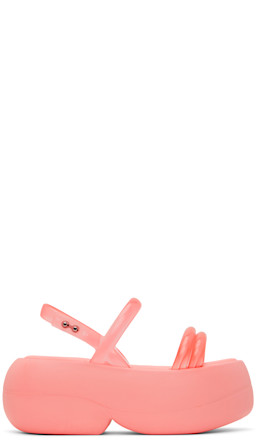 Pink Melissa Airbubble Platform Sandals - Melissa