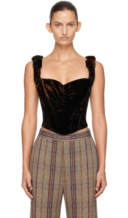 Black & Green Sunday Corset Top Black & Green Sunday Corset Top