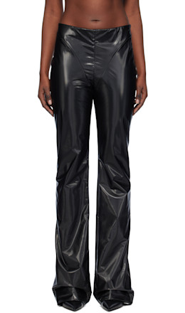 Black Laminated Trousers - 032c