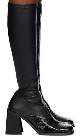 Black Chloë High Boots - Justine Clenquet