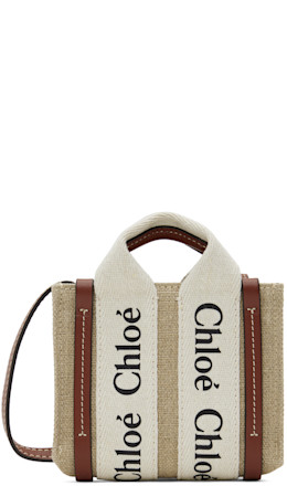 Beige Woody Nano Bag - Chloé