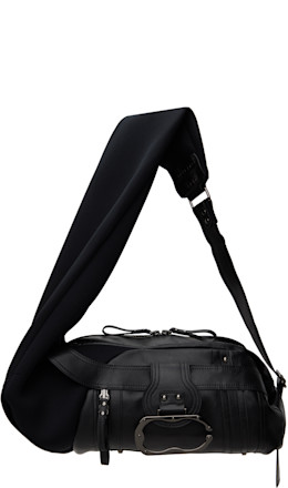 Black Neoprene Leather Bag - Ottolinger