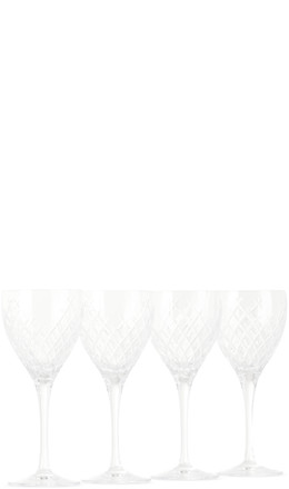Barwell White Wine Glass Set, 4 pcs - Soho Home