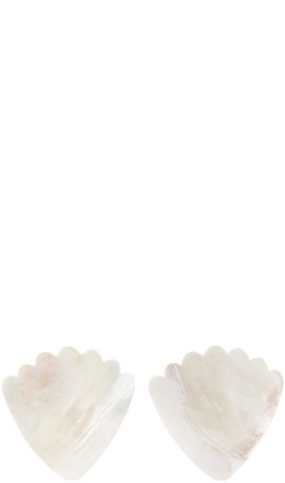 Off-White Mother of Pearl Coquille Dish Set - Gohar World