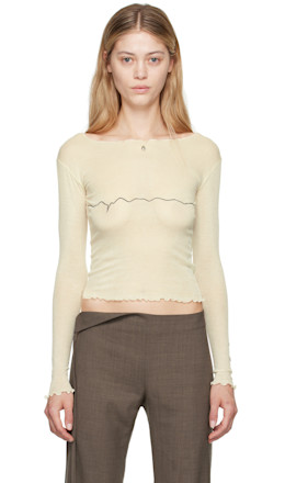 Beige Tabbys Star Long Sleeve T-Shirt - Baserange