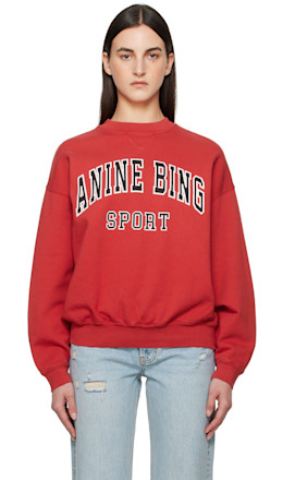 Red Jaci Sweatshirt - ANINE BING