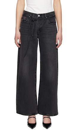 Black XL Baggy Straight Jeans - Levi's
