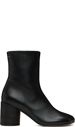Black Anatomic Ankle Boots - MM6 Maison Margiela
