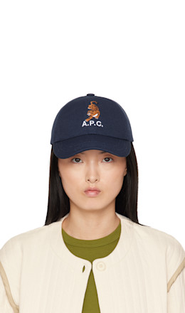 Navy Charlie Tigre Cap - A.P.C.