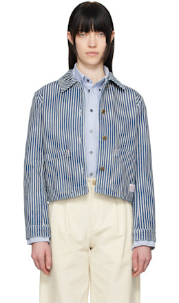 Blue & White Frida Denim Jacket - A.P.C.