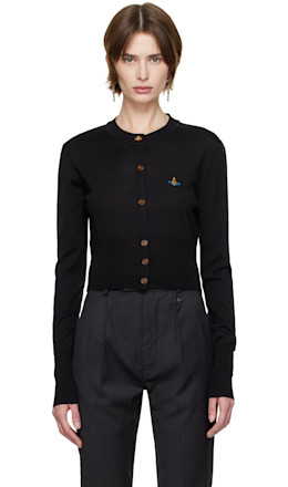 Black Bea Cropped Cardigan - Vivienne Westwood