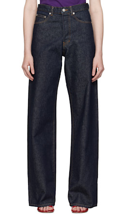 Navy Straight Jeans - Dries Van Noten