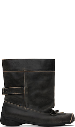 Gray Ballet Slouchy Short Boots - OPEN YY