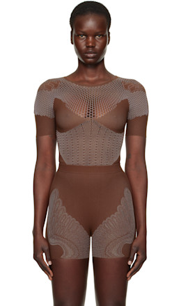 Brown Vivian Bodysuit - Poster Girl